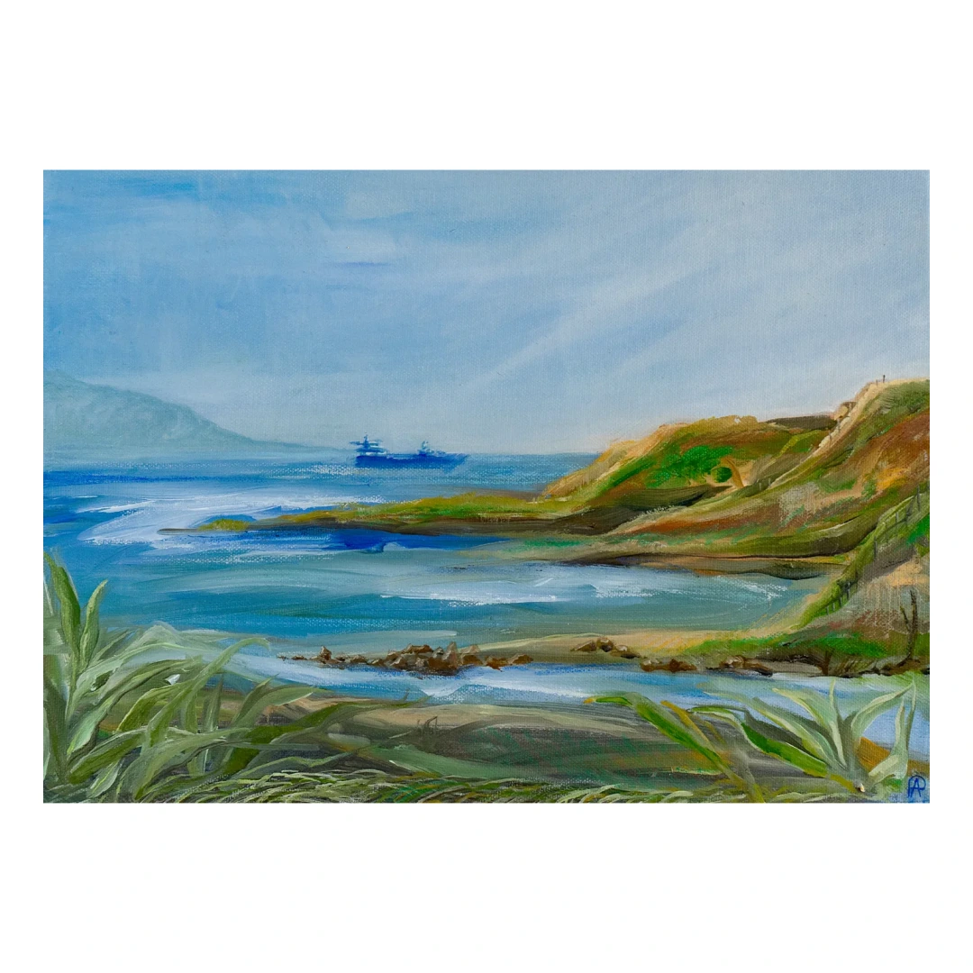Sunny Day — Oil on canvas, 40.5 × 30 cm, by Alona Petliarska