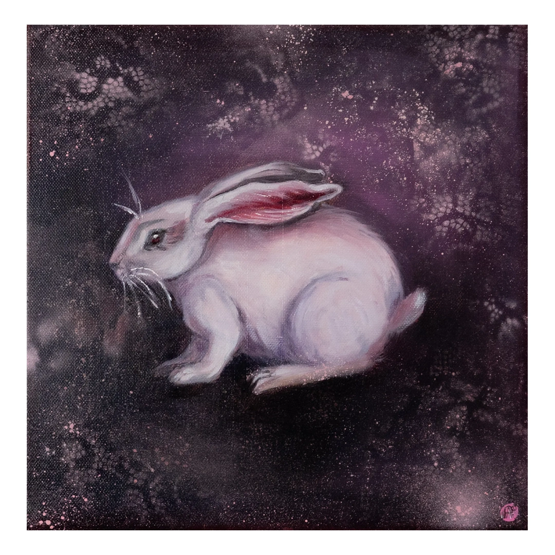 The Keeper — Oil on canvas, 30 × 30 cm, by Alona Petliarska